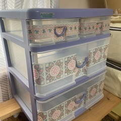 家具 収納家具　プラスチック収納ボックス　3段の画像
