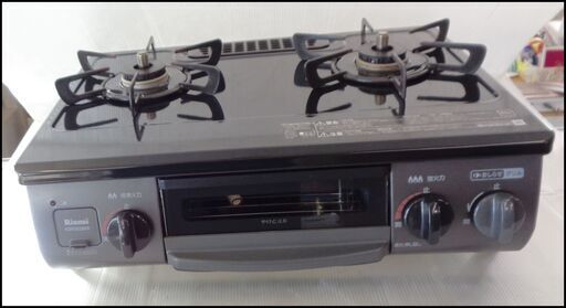 【￥9000-】リンナイ 都市ガス グリル付ガステーブル KSR562BKR 2021年製