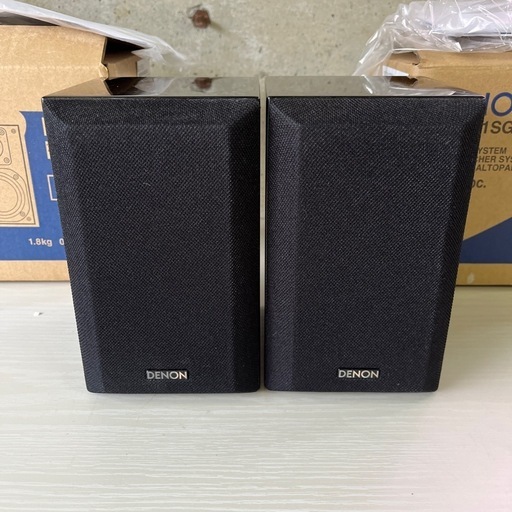 DENON デノン SC-A11SG ブックシェルフ 小型 壁掛け スピーカー ブラック ペア 2台 動作確認済み