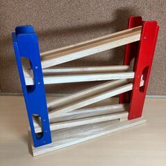 ニチガン　わくわくコースター（木製スロープコースのみ・車とボール欠品）