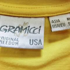 GRAMiCCi ビッグ ランニングマンTシャツ　Mサイズ　GUT-20S063　半袖　ロゴT　コットン100％　BIG RUNNINGMAN　バックプリント　グラミチの画像
