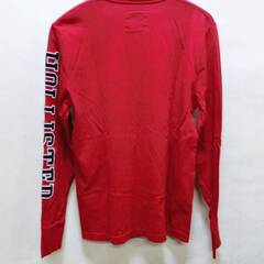 HOLLISTER　ロゴ長袖Tシャツ　Sサイズ　ロンT　レッド　赤　ホリスターの画像