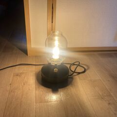 アルコールランプ 風 led デスクライト ブラックの画像