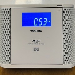 東芝　TY-CDR8　CDやラジオ＋目覚まし機能を備えたCDコン...