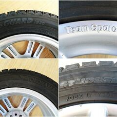 YOKOHAMA/スタッドレスタイヤ　＆　TeamSparco/ホイール4本セット 16インチ　5穴　205/55R16　FD8KアイスガードiG20 iceGUARDの画像