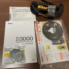 Nikon D3000レンズ3本＋おまけ多数の画像
