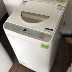 NO 426 🌈福岡市内配送設置無料✨🌈　シャープ タテ型洗濯乾燥機 ステンレス穴なし槽 5kg ゴールド系 ES-TX5B-N