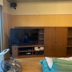 至急！YAMAHA テレビ台　253cm 長さ 47cm 奥行き 125cm 高さの画像