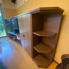 至急！YAMAHA テレビ台　253cm 長さ 47cm 奥行き 125cm 高さの画像