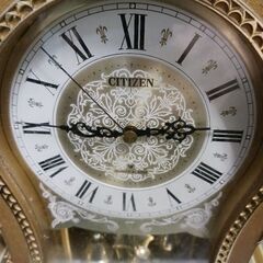(中古)昭和レトロ CITIZEN アンティーク 置き時計-3の画像