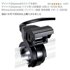 【新品未使用】DAYTONA バイク専用USB電源ポート