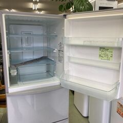 【リサイクルショップ　ピカソ　小松原】東芝 TOSHIBA 340L 3ドア 右開 自動製氷機能付冷蔵庫 シルバー2012年製 GR-E34N★8438★の画像