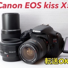 ★Canon EOS kiss X5★スマホ転送●トリプルレンズ...