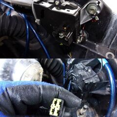 185ハイラックスサーフ　ワイパーモーター用　他車種流用化キット。モーター・変換ハーネスセット。の画像