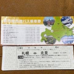 ドリーミントオホーツク号　回数券　1枚
