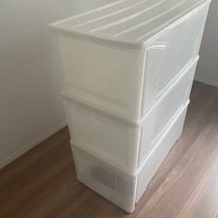 【受け渡し者決定】押入れ収納ケース3点セットの画像