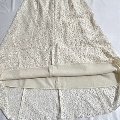 IENA イエナ ロングスカート フレアースカート レース オフホワイト 34の画像