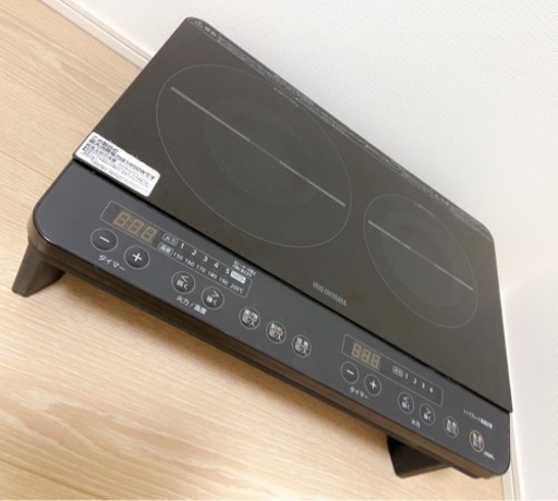 IH 2口 アイリスオーヤマ 脚 スタンド付き