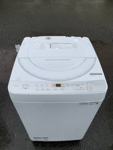 シャープ 全自動電気洗濯機 ES-GE6C-W
