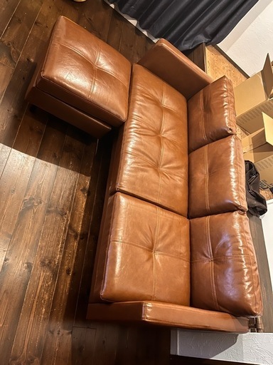 Carlos 三人掛けカウチソファ