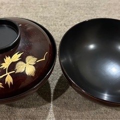 ☆後藤塗☆漆器☆汁椀☆蓋付き☆5客セット☆お味噌汁☆吸い物椀☆和食☆すまし汁☆食器☆お椀☆の画像