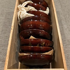 ☆後藤塗☆漆器☆汁椀☆蓋付き☆5客セット☆お味噌汁☆吸い物椀☆和食☆すまし汁☆食器☆お椀☆の画像