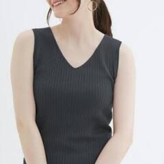 GU ノースリーブセーター　リブの画像