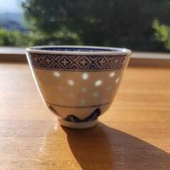 中国茶　湯のみ　ホタル焼き　蛍透かし　MADE IN CHAINA　(5客揃)の画像