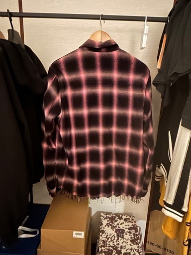 AMIRI ピンクフランネルシャツ