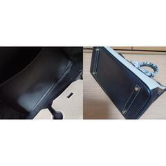 本革 ハンドバッグ カデナ スカーフリボン付きの画像