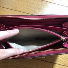 マイケルコース　長財布　ツートーン　赤の画像