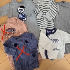 ベビー服　ロンパース秋冬用　6→4枚　