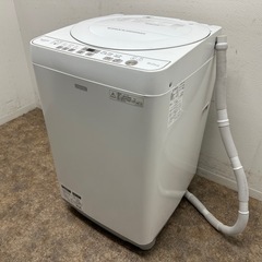 シャープ　SHARP　全自動洗濯機　６.０ｋｇ　乾燥　３.０ｋｇ　２０１７年製　ＥＳ－Ｇ６０ＳＣ－Ｗ