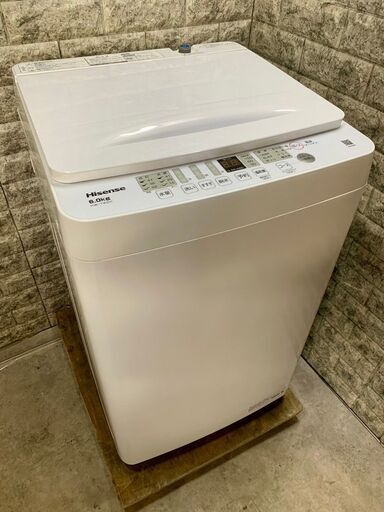 大阪送料無料★3か月保証★洗濯機★ハイセンス★2022年★6㎏★HW-T60H★S-482