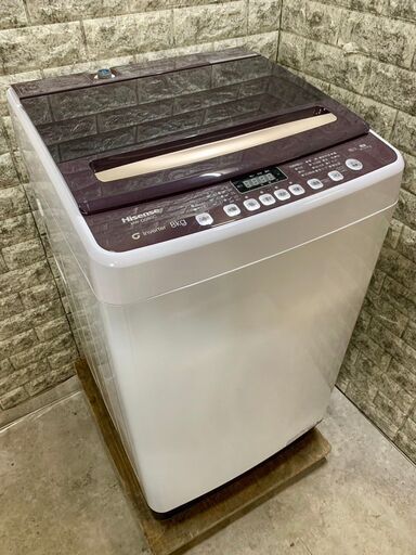 大阪送料無料★3か月保証★洗濯機★ハイセンス★2023年★8㎏★HW-DG80C★S-364