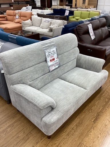 KH-18【新入荷　リサイクル品】レイコージャパン　NOELノエル　2.5シーターソファ　グレー系