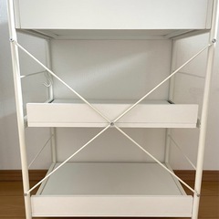キッチンラック　レンジ台　ホワイトの画像