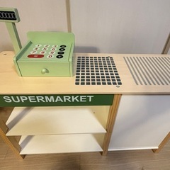 【最終値下げ】ままごと　スーパーマーケット　レジスター　収納付き 