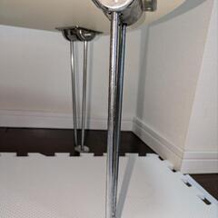 ローテーブル　折りたたみ　白の画像