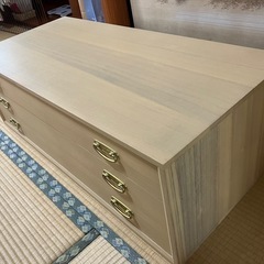 桐箪笥三段　美品　たのメル便 送料無料】 焼桐収納箪笥 6段 三条(さんじょう)桐タンス 着物 収納