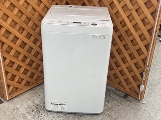 【愛品館江戸川店】保証充実　シャープ　2021年製　5.5kg全自動洗濯機　ES-GE5E-W