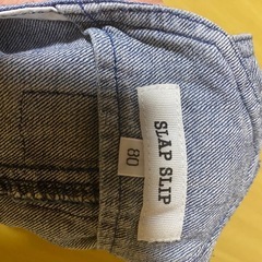 　80　SLAPSLIP  つなぎ　スカート　デニム　の画像