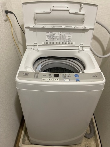 洗濯機  4.5kg 一人暮らし