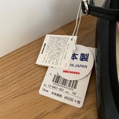 新品 ミキハウス フォーマルシューズ バレエ 19㎝の画像