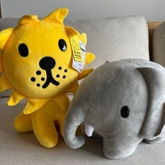 ブルーナアニマル　ライオン　ゾウ