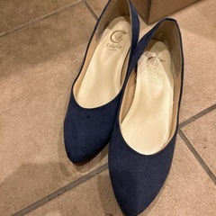ブルーパンプス 22.5cm