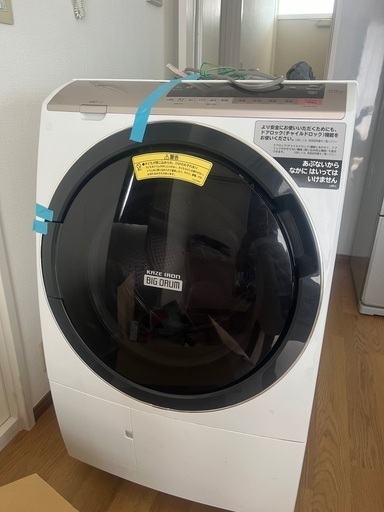 本日午前中で締め切ります。ドラム式全自動洗濯機　まだ使えてます！