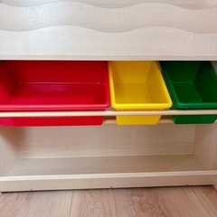 絵本棚 おもちゃ収納棚の画像