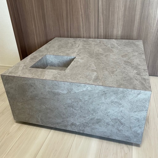 うっどすたいる ローテーブル グレー コンクリート調