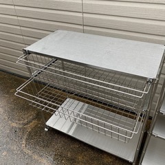 無印良品 ステンレスユニットシェルフ・ステンレス棚セット・ワイド